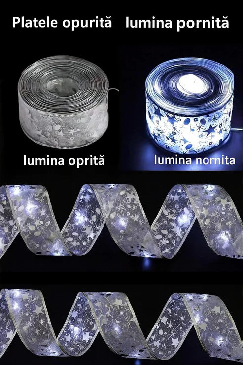 1+1 Gratis: Panglica LED Decorativa – Cu Alimentare Pe Baterii, Lumina Calda Eleganta
