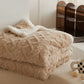 Patura Cocolino Groasa Dubla, Super Soft, Tip Tricotaj, cu Blanita, 200x230 cm