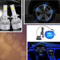 Pachet Complet Auto: 1 x Set LED-uri H7 + 1 x Banda Auto 5m + 20 x Benzi Luminoase Roti