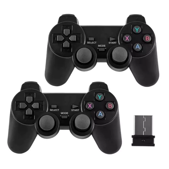 Consola jocuri tip stick, cu 10000 de jocuri incorporate, cu 2 controler wireless,  iesire HDMI, se poate conecta la TV, Box/PC/Laptop/Proiector, negru