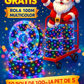 5+5 GRATIS: Instalatie De Craciun, Tip Rola, Cu 1000 LED-uri Mari, Interior sau Exterior, Rezistenta La Vreme Rea, 100 m, Multicolor + Transport GRATUIT