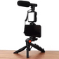 Pachet Pentru Vlogging Sau Streaming, Cu Microfon, Lumina LED Si Suport Telefon, Telecomanda Inclusa