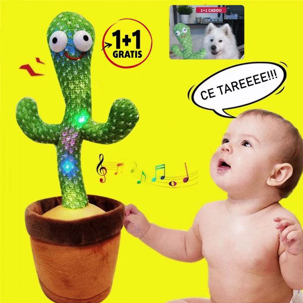 PACHET PROMO 1+1 CADOU Jucarie interactiva Cactus Vorbitor, Danseaza, Imita, Canta