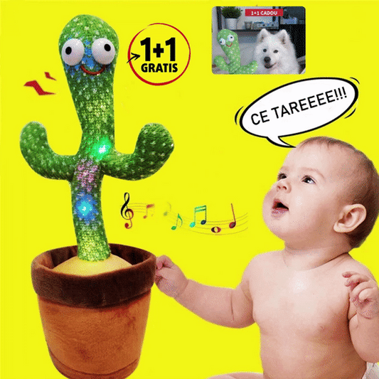 PACHET PROMO 1+1 CADOU Jucarie interactiva Cactus Vorbitor, Danseaza, Imita, Canta
