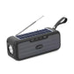 Radio Solar Portabil Cu Incarcare Solara Si Lanternă LED, Baterie 1200mAh, Functii Multiple