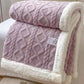 Patura Cocolino Groasa Dubla, Super Soft, Tip Tricotaj, cu Blanita, 200x230 cm