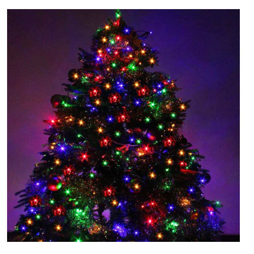 1+1 GRATIS: Instalatie De Craciun, Tip Rola, 100m Cu 1000 LED-uri Mari, Interior sau Exterior, Rezistenta La Vreme Rea, Multicolor, Total 200m Instalatie + Cadou Surpriza