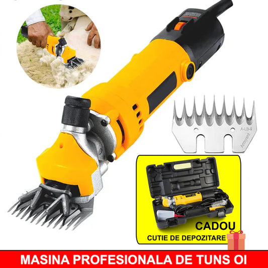 Masina Electrica Profesionala De Tuns Oi, Putere 850W , 6 Trepte De Viteza + Geanta De Depozitare  Inclusa