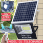 1+1 GRATIS: Proiector LED cu Panou Solar VELORA , 50W, Control Prin Telecomanda, Senzor Crepuscular + Accesorii+ Lampa Solara 100x Led CADOU