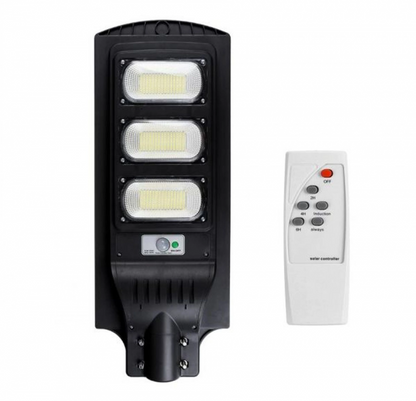 Lampa Solara Stradala, Cu Suport Metalic, Iluminare Puternica, Control Din Telecomanda