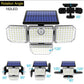 Lampa Solara Cu 4 Capete, Panou Solar Integrat, Rezistenta La Apa Si Praf, 3 Moduri De Iluminare
